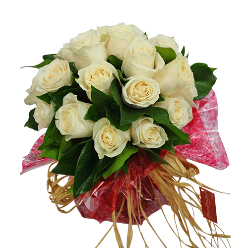 Bouquet de rosas blancas